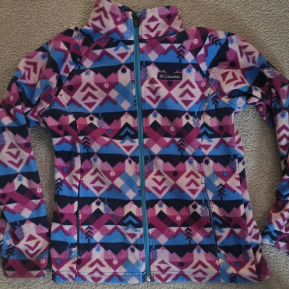 Columbia Other - Columbia Big Girls' Benton Springs Printed Fleece Jacket Size 14/16